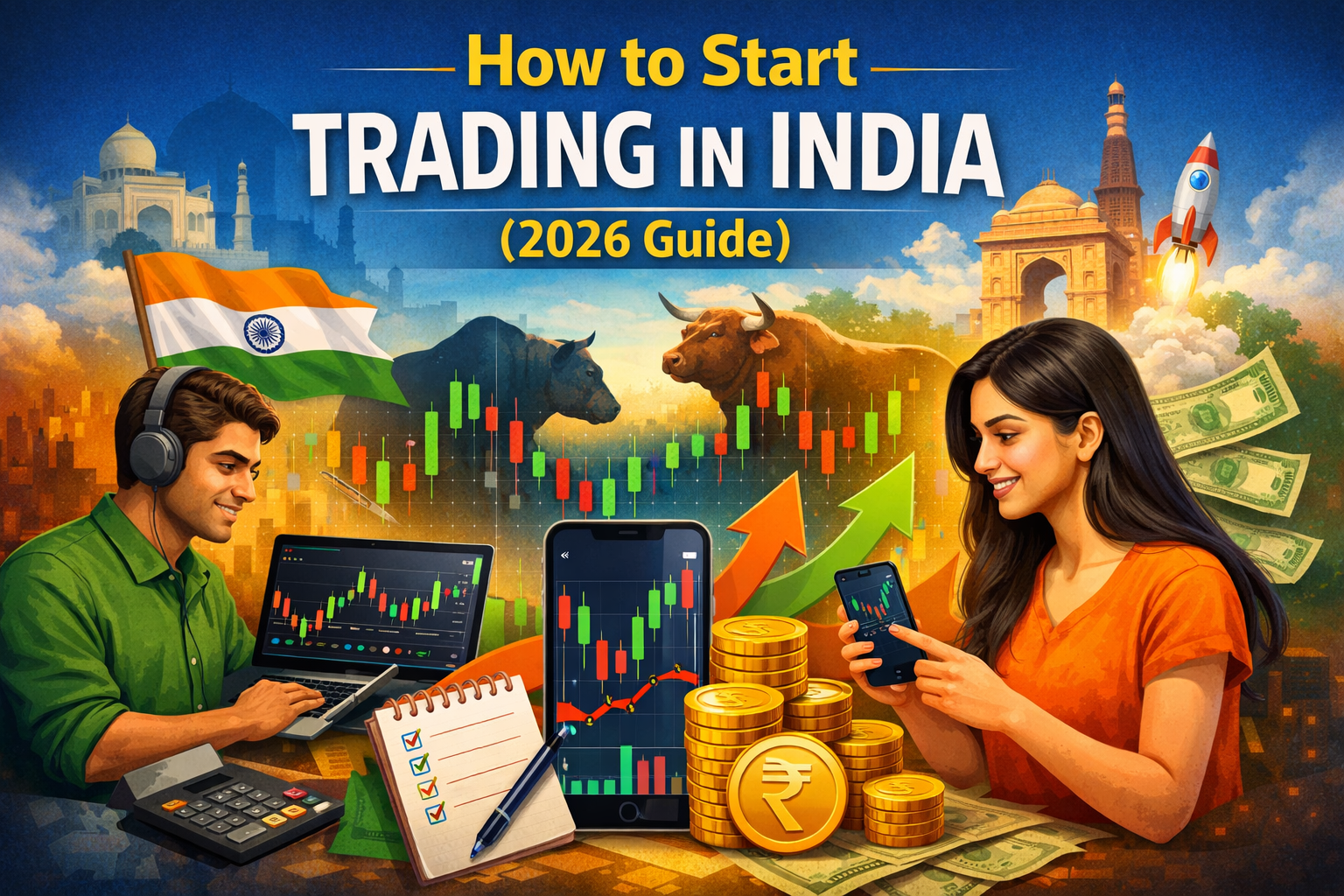How to Start Trading in India for Beginners (2026 Guide)