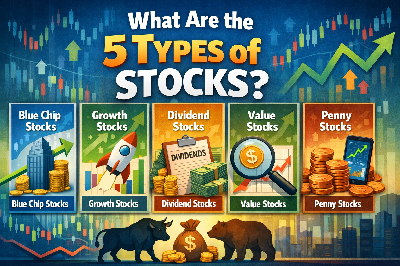 What Are the 5 Types of Stocks?